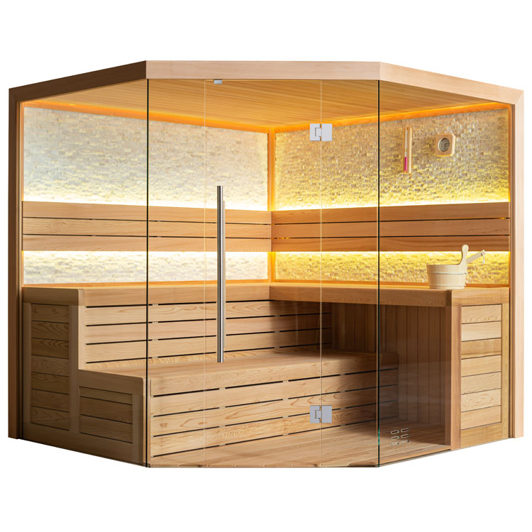 Finse Sauna | Red cedar | 250x250 | 9kW Virta Bi-O | R6156K9 galerijafbeelding 2