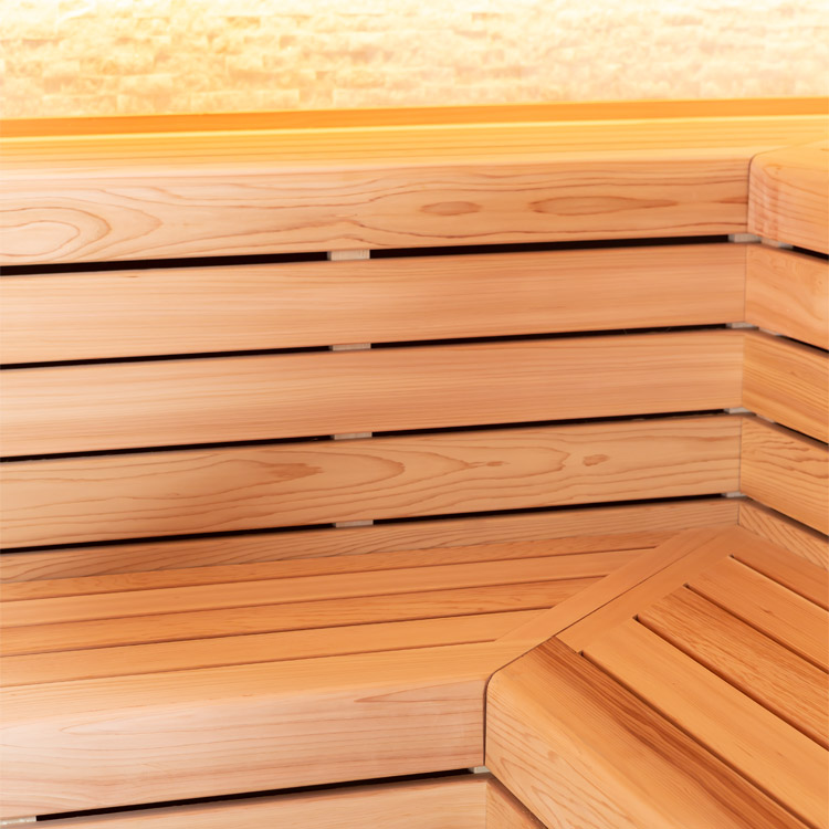 Finse Sauna | Red cedar | 200x180 | 9kW Virta Bi-O | O6158O1 galerijafbeelding 6