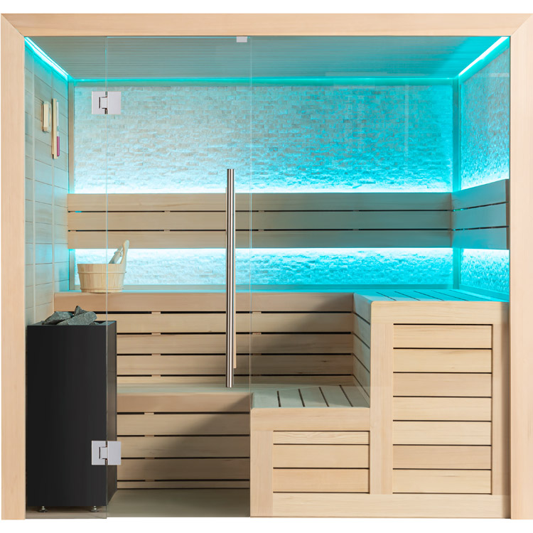 Finse Sauna | Hemlock | 200x180 | 9kW Virta Bi-O | R6158O7 galerijafbeelding 10