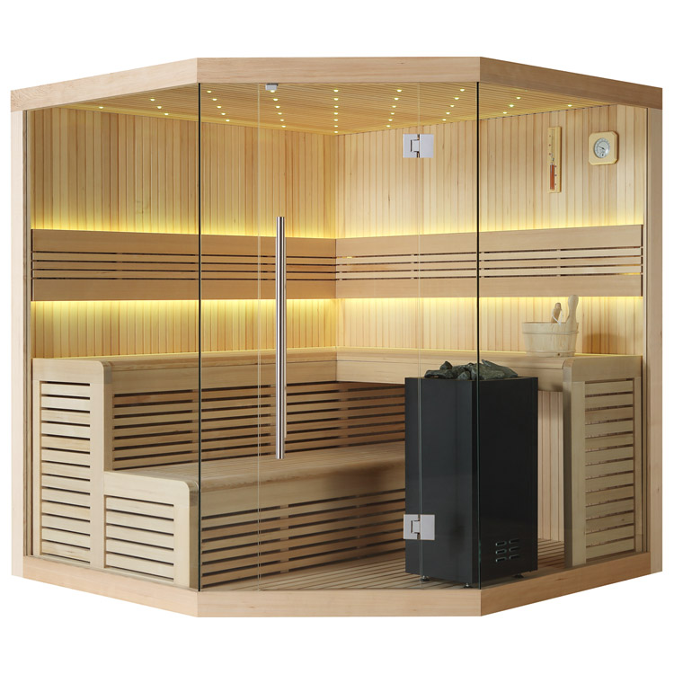 Finse Sauna | Populier | 200x200 | 9kW EOS BiO-Cubo | O6666O galerijafbeelding 11