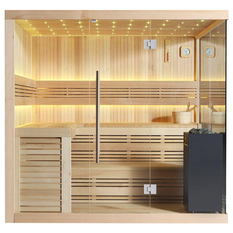 Finse Sauna | Hemlock | 220x200 | 9kW Virta Bi-O | O6660N1 galerijafbeelding 9
