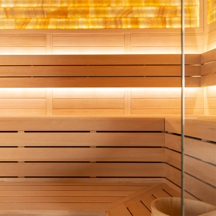 Finse Sauna | Hemlock | 220x200 | 9kW Virta Bi-O | R6178N4 galerijafbeelding 3