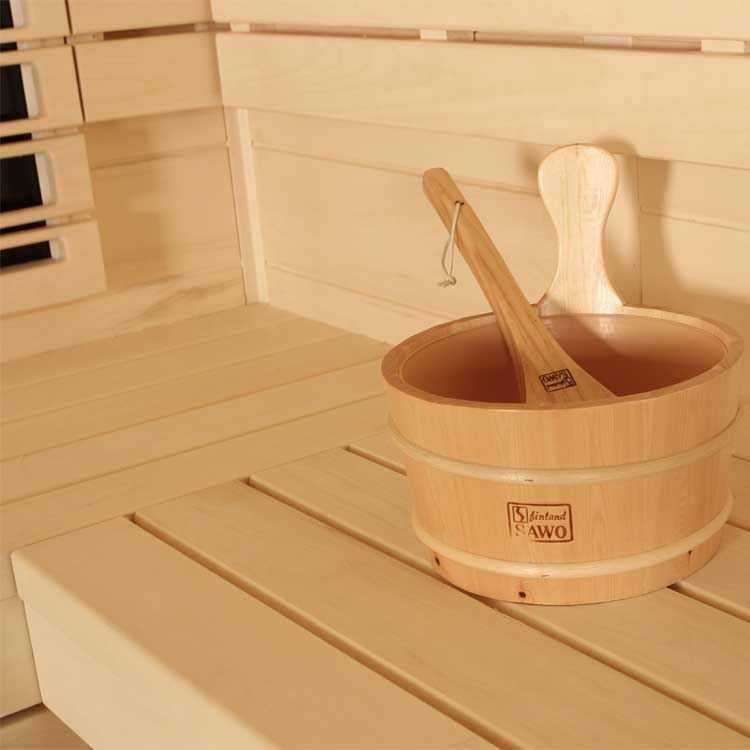 Combi Sauna | Populier | 266x198 | 9kW Vitra | R6750N1 galerijafbeelding 1