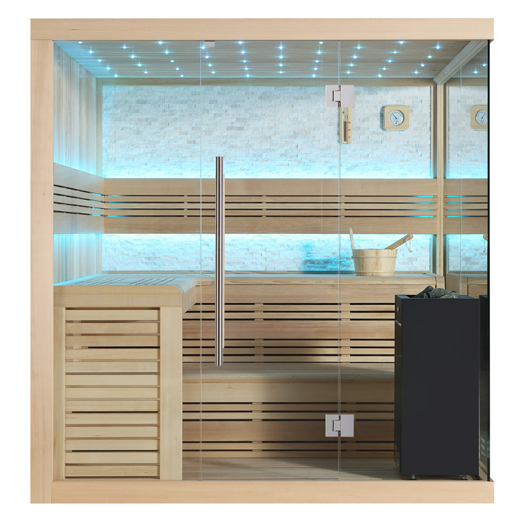 Finse Sauna | Hemlock | 200x200 | 9kW Virta Bi-O | O6650O1 galerijafbeelding 7