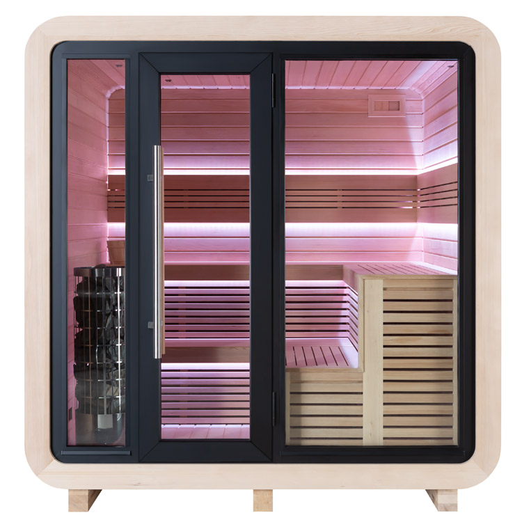 Finse Sauna | Hemlock | 225x225 | Zonder saunakachel | HAXABJA20 galerijafbeelding 11