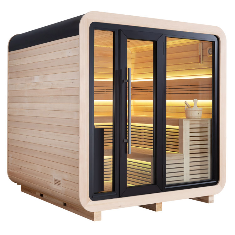 Finse Sauna | Hemlock | 250x250 | 9kW EOS Cubo | HAXABJA22 galerijafbeelding 10