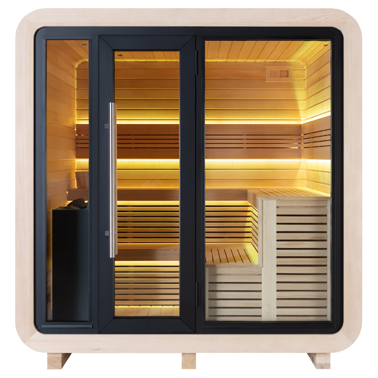 Finse Sauna | Hemlock | 250x250 | 9kW EOS Cubo | HAXABJA22 galerijafbeelding 11