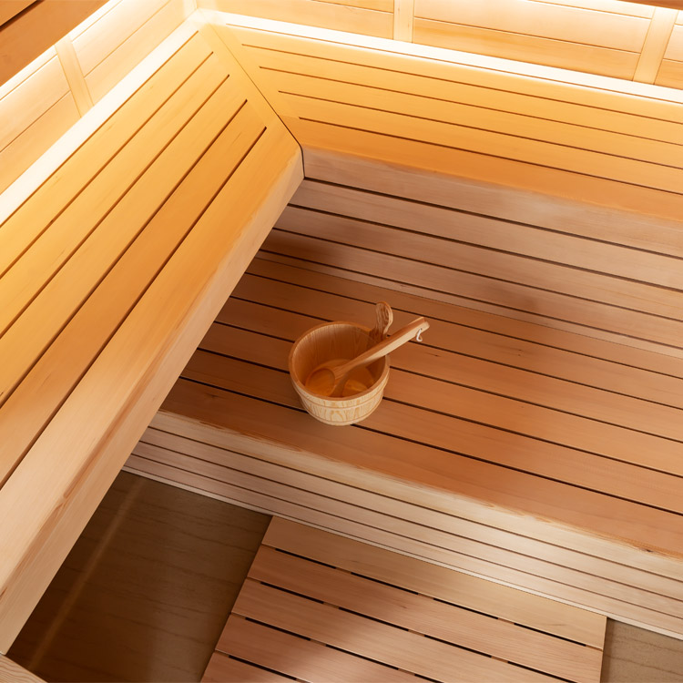 Finse Sauna | Hemlock | 220x200 | 9kW Cilindro | R6177N galerijafbeelding 7