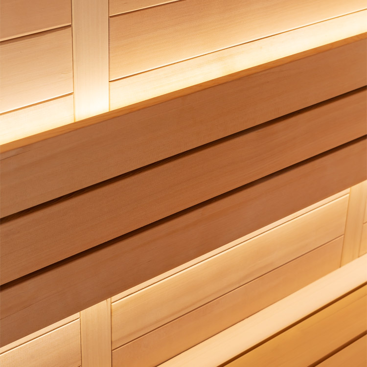 Finse Sauna | Hemlock | 220x200 | 9kW Virta | R6177N1 galerijafbeelding 8