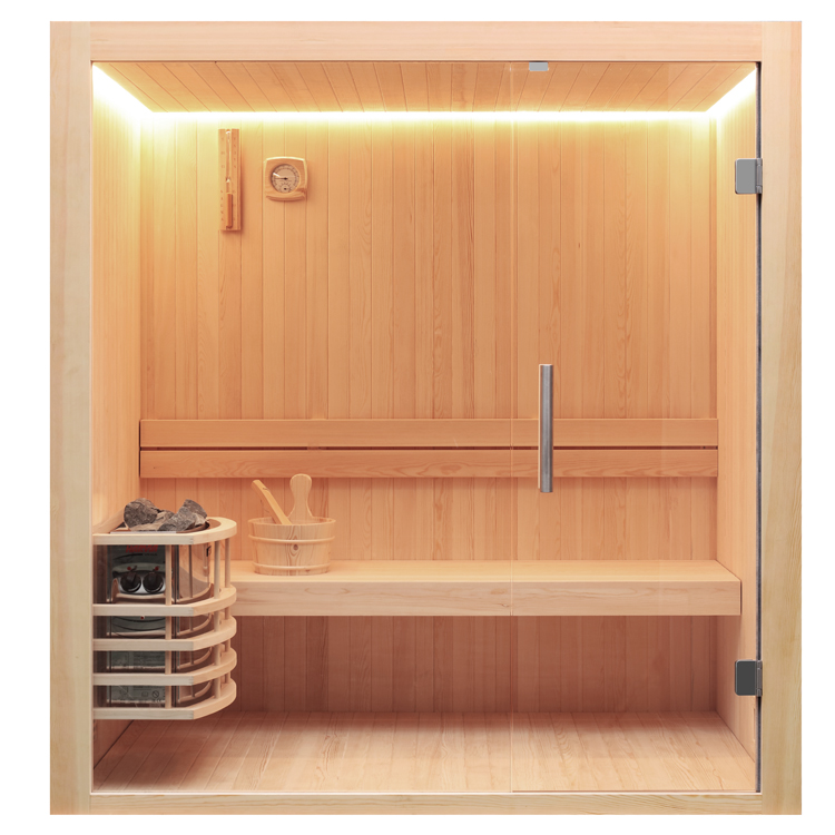 Finse Sauna | Dennen | 120x120 | 6kW Vega | R6358P