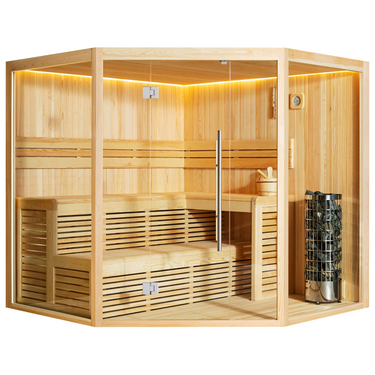 Hoofdafbeelding: Finse Sauna | Dennen | 220x220 | 9kW Cilindro | R6351N1
