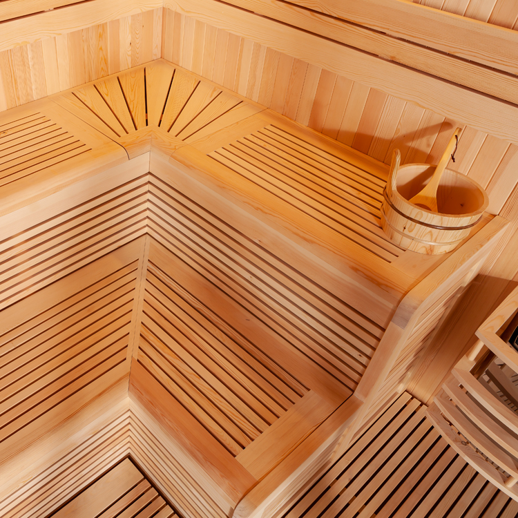 Finse Sauna | Dennen | 240x240 | 9kW Vega | R6351K1 galerijafbeelding 4