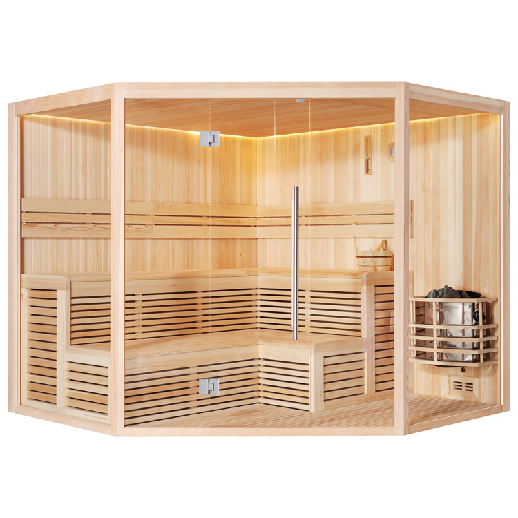 Finse Sauna | Dennen | 240x240 | 9kW Vega | R6351K1 galerijafbeelding 10