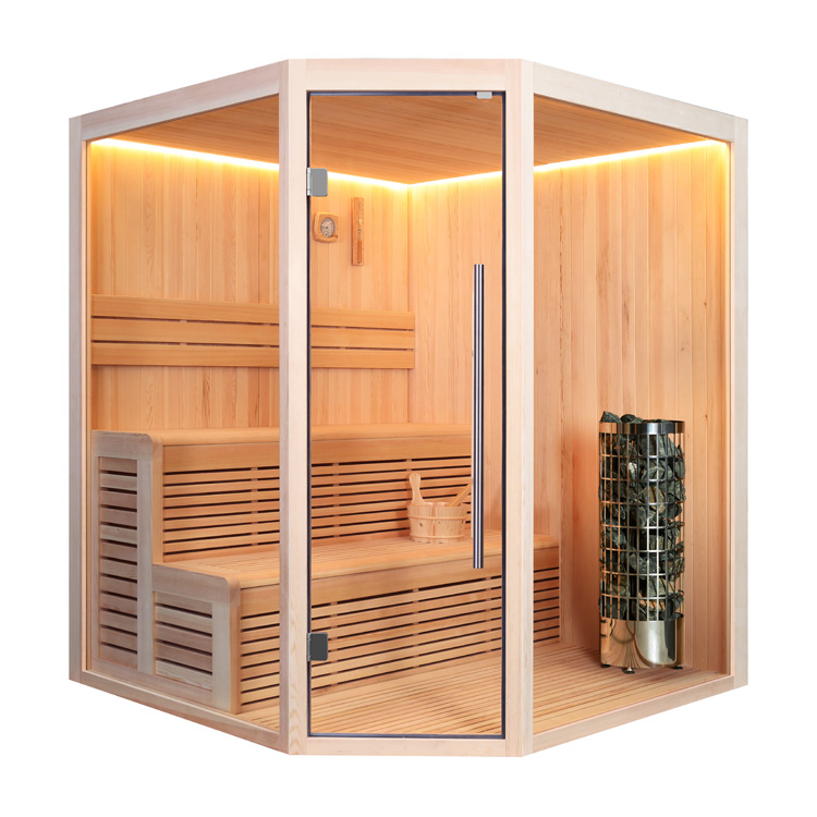 Finse Sauna | Dennen | 180x180 | 9kW Cilindro | R6356N2 galerijafbeelding 8