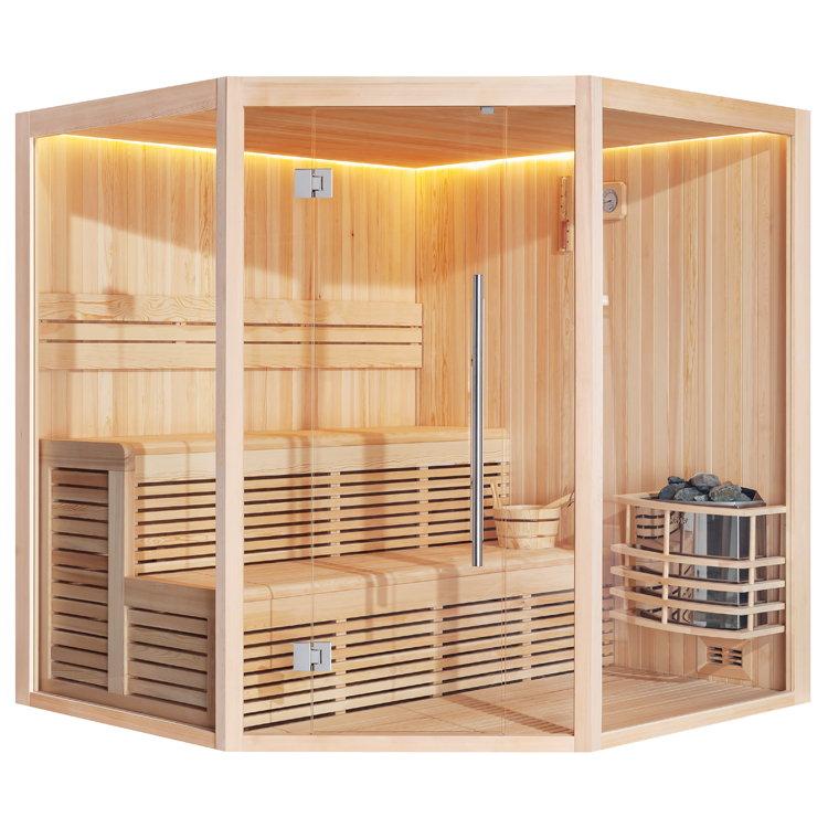 Finse Sauna | Dennen | 200x200 | 8kW Vega | R6356K galerijafbeelding 10