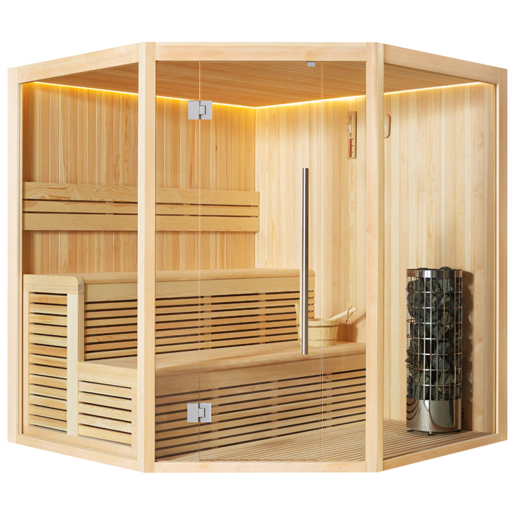 Finse Sauna | Dennen | 200x200 | 9kW Cilindro | R6356K1 galerijafbeelding 10