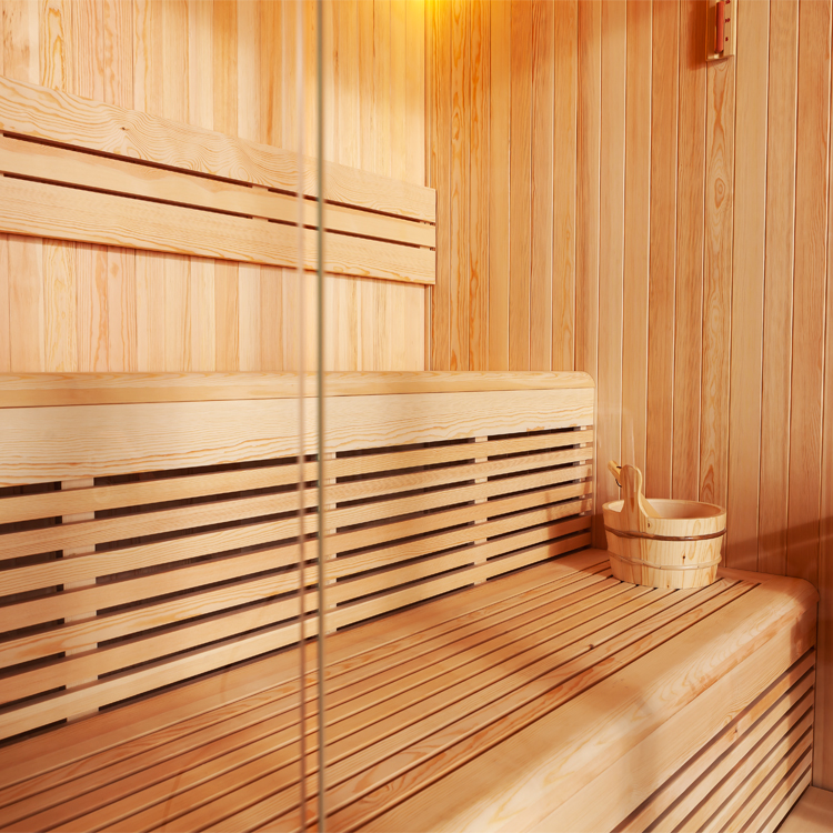 Finse Sauna | Dennen | 200x200 | Zonder saunakachel | R6356K2 galerijafbeelding 4
