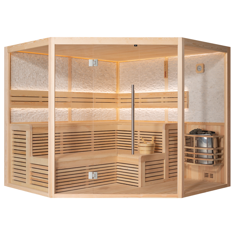 Finse Sauna | Dennen | 240x240 | 9kW Vega | R6361K1 galerijafbeelding 10