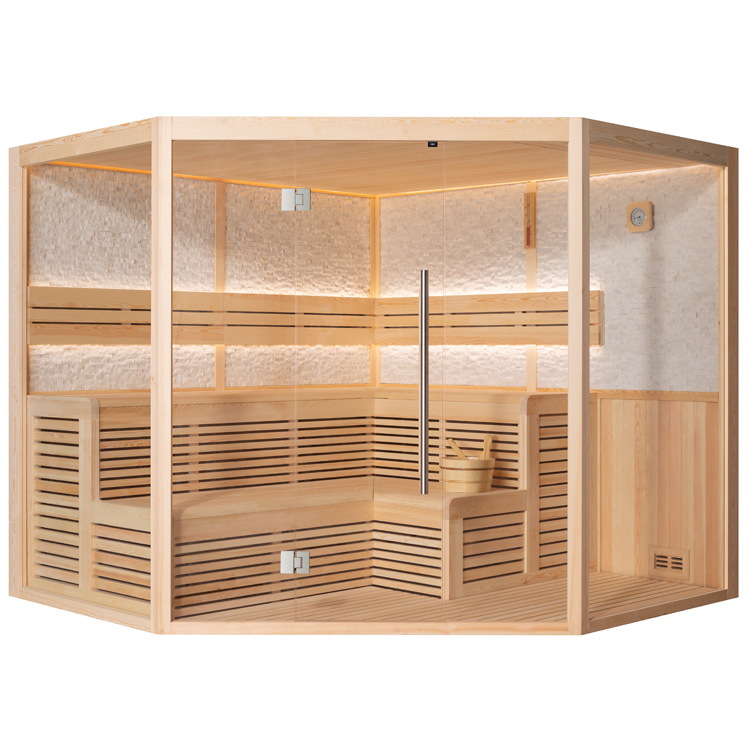 Finse Sauna | Dennen | 240x240 | Zonder saunakachel | R6361K2 galerijafbeelding 10