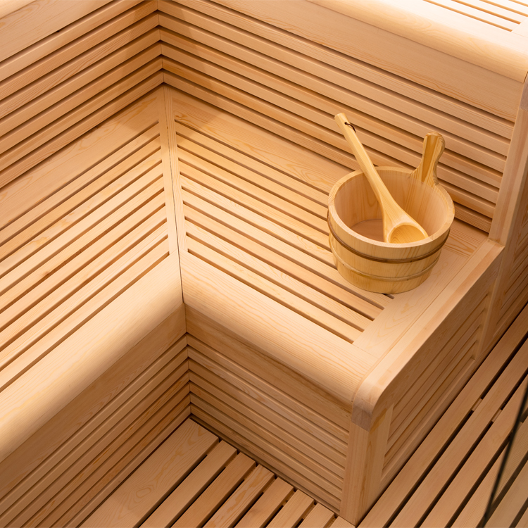 Finse Sauna | Dennen | 240x240 | Zonder saunakachel | R6361K2 galerijafbeelding 16