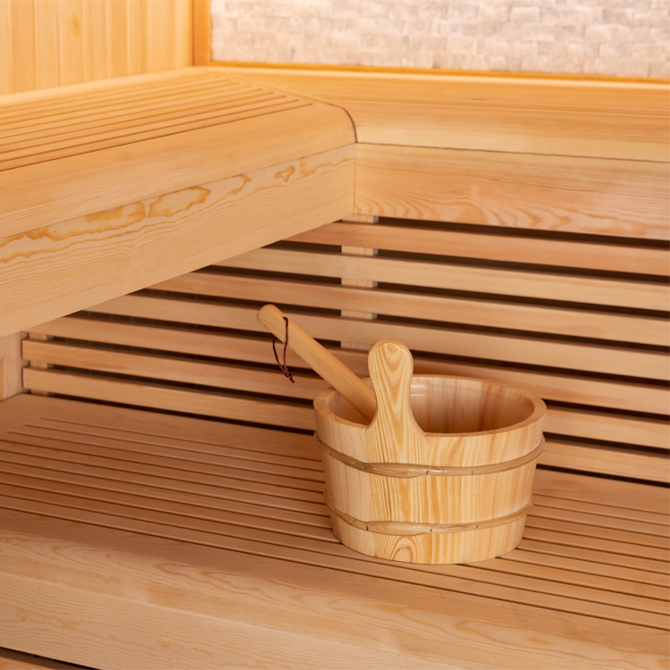 Finse Sauna | Dennen | 180x160 | Zonder saunakachel | R6367P2 galerijafbeelding 2
