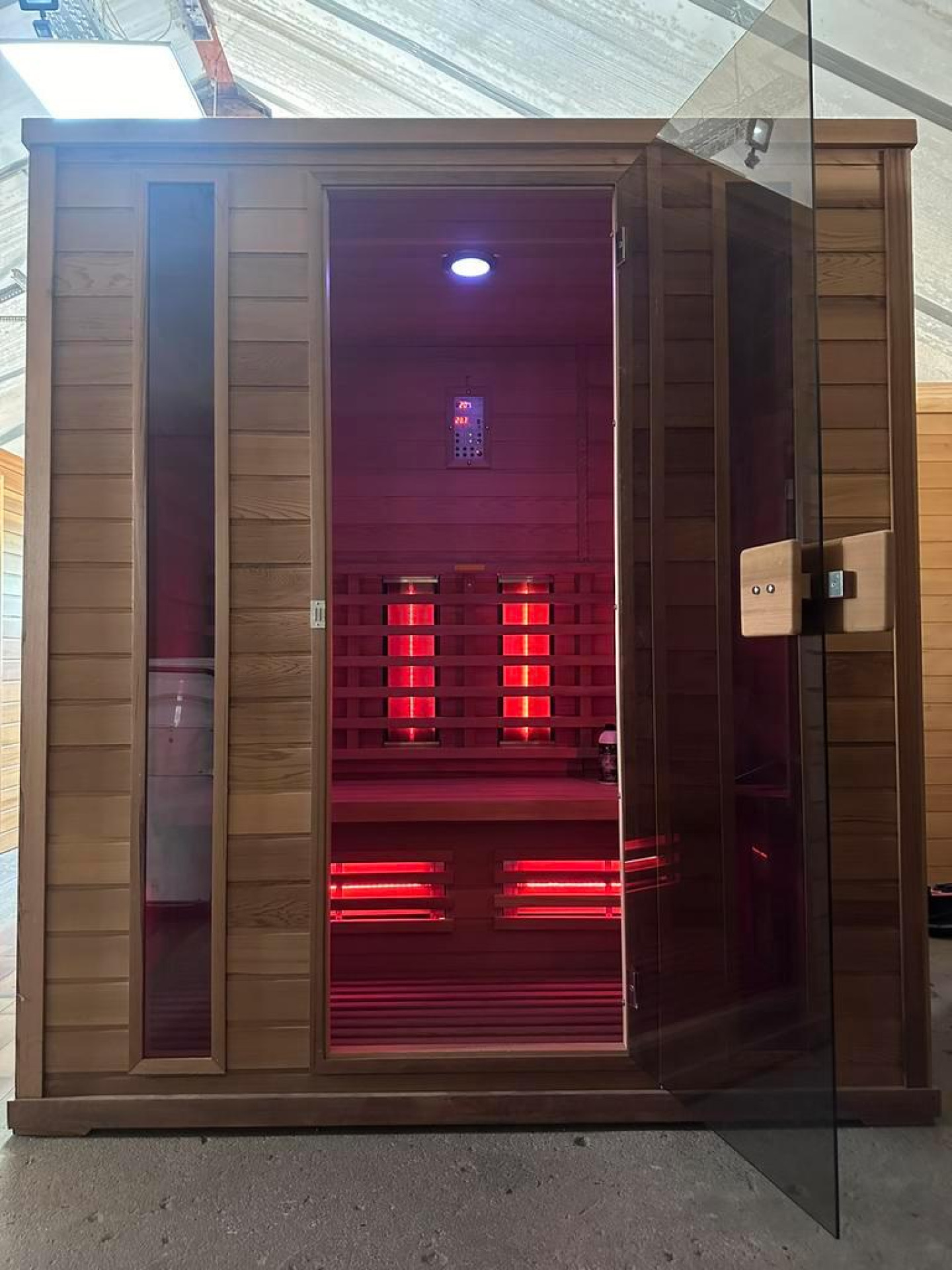Combi (korte golf) Sauna | Hemlock | 180x120 | 3.5kW Vega | DSZPY