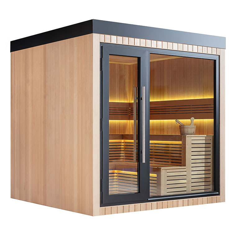 Finse Sauna | Hemlock | 235x235 | 9kW EOS Cubo | HAXABJA32 galerijafbeelding 1
