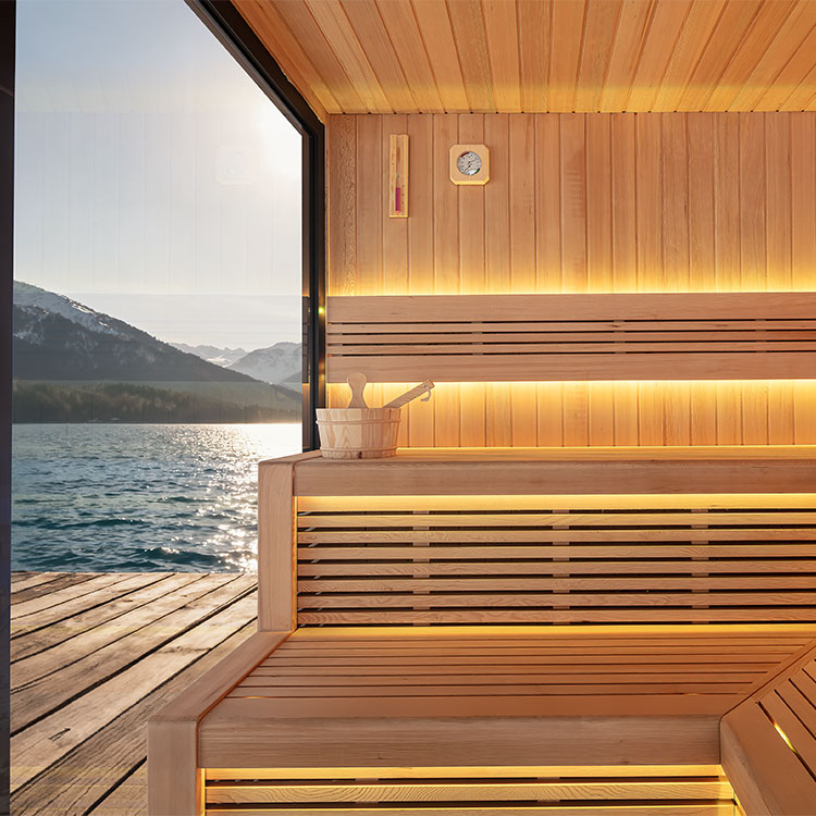 Finse Sauna | Hemlock | 235x235 | 9kW EOS Cubo | HAXABJA32 galerijafbeelding 3