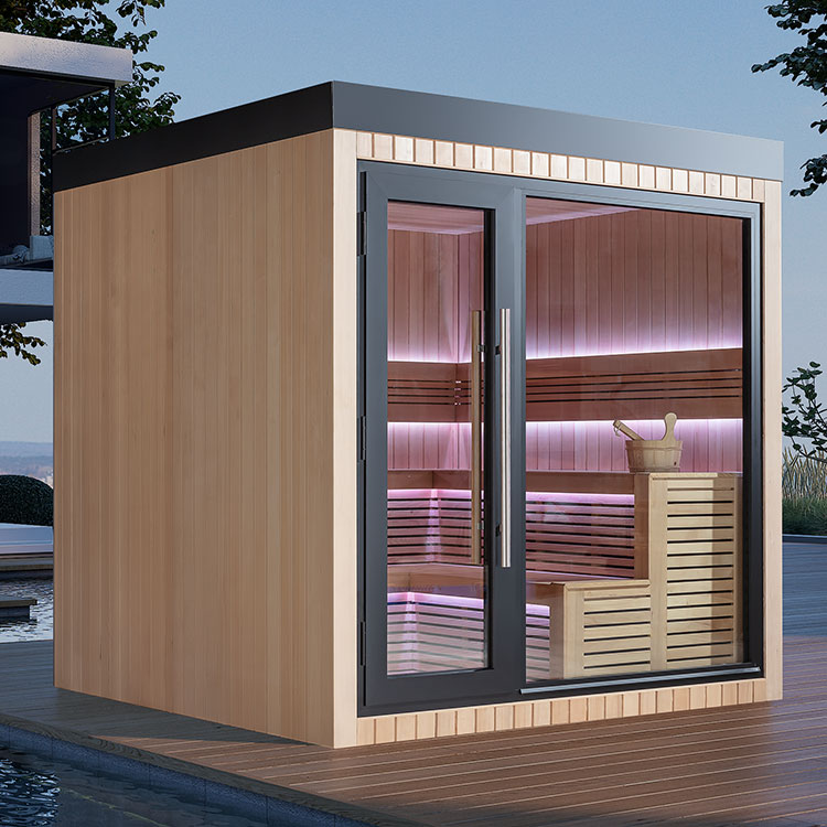 Finse Sauna | Hemlock | 235x235 | 9kW Cilindro | HAXABJA34 galerijafbeelding 9