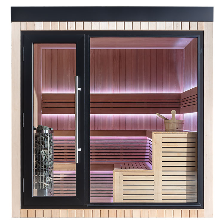 Finse Sauna | Hemlock | 235x235 | 9kW Cilindro | HAXABJA34 galerijafbeelding 11