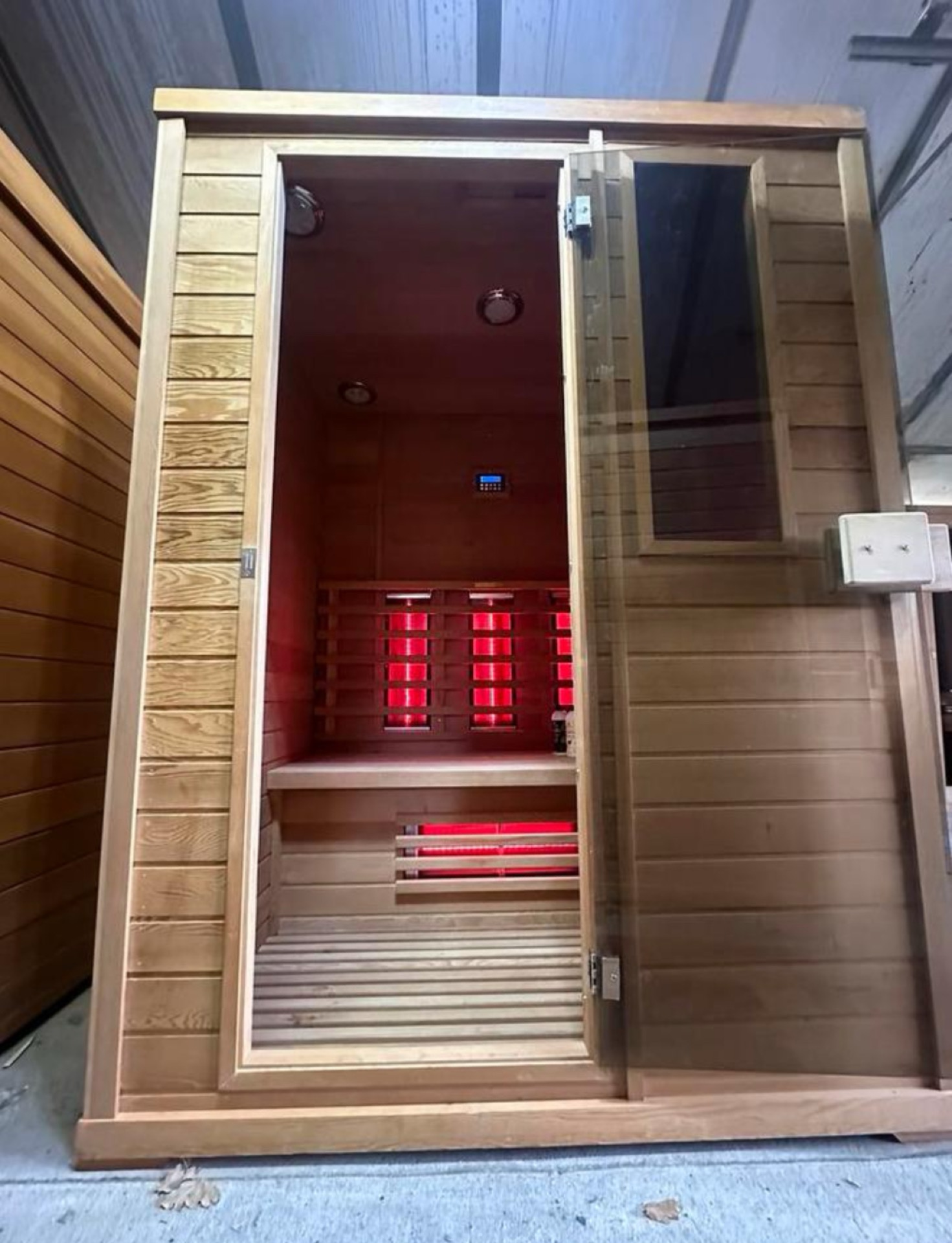 Combi (korte golf) Sauna | Hemlock |150x110 | 3.5kW Vega | JNKCQ