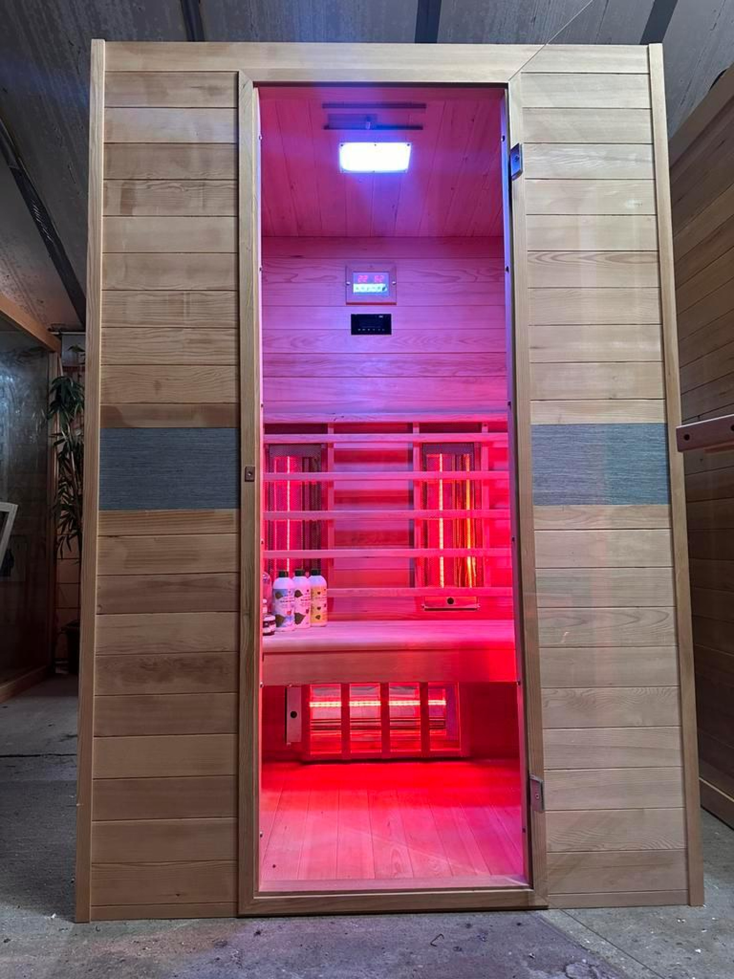 Combi Sauna | Duo Golf | Hemlock | 130x95 | 3,5kW Vega | 84FQA