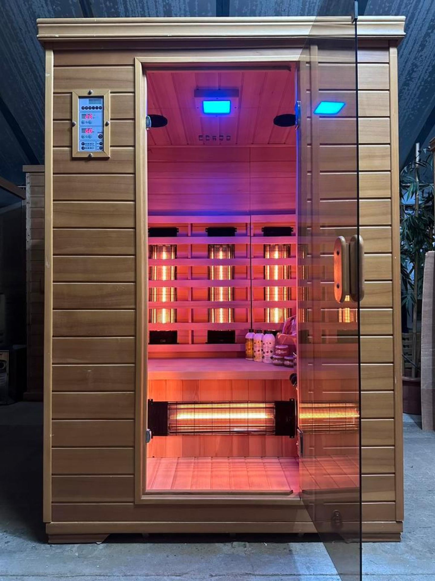 Combi Sauna | Duo Golf | Hemlock | 130x110 | 3,5kW Vega | E7KVR
