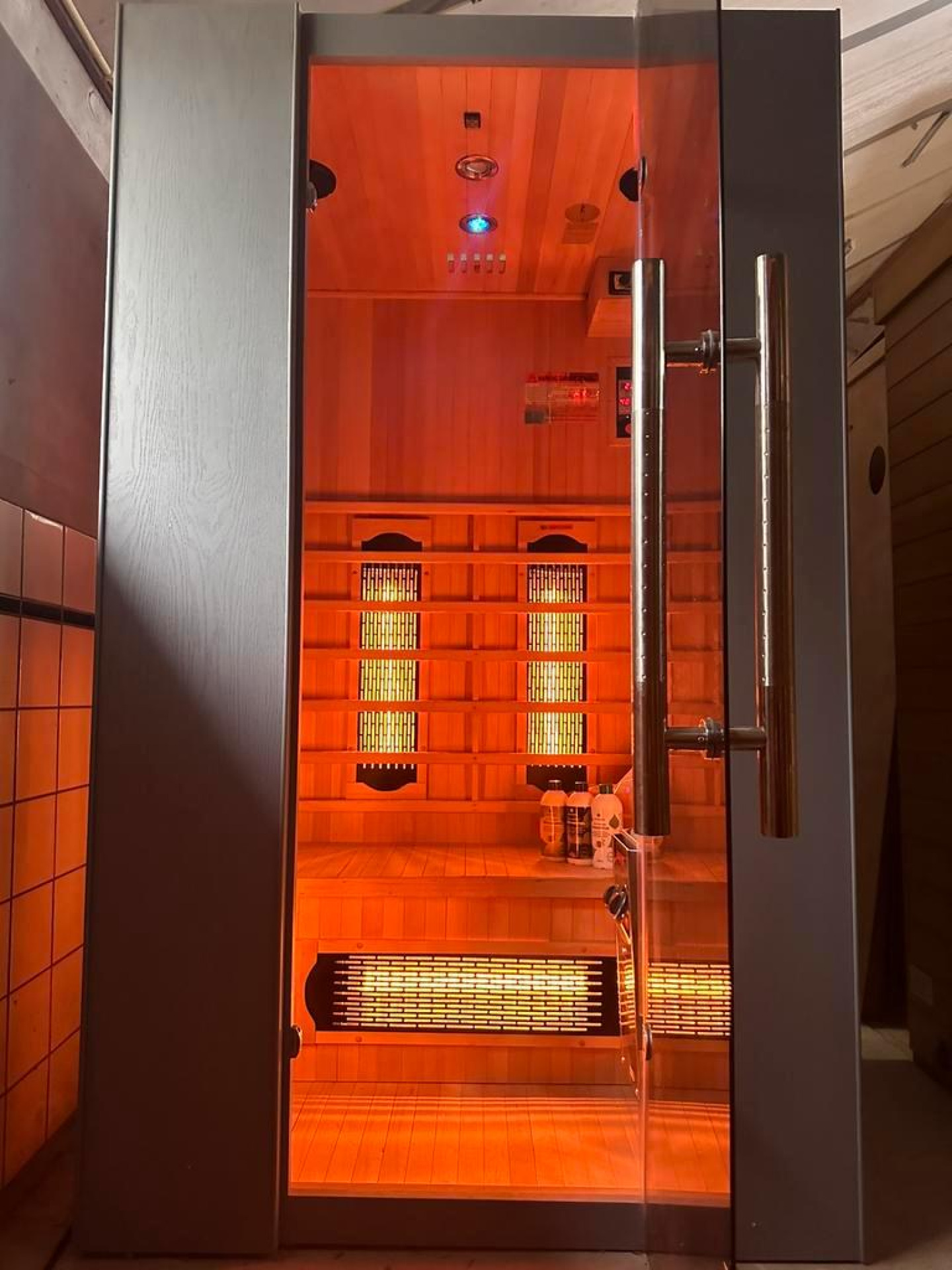 Combi Sauna | Full Spectrum | Hemlock | 100x90 | 3.5kW Vega | XDYWE