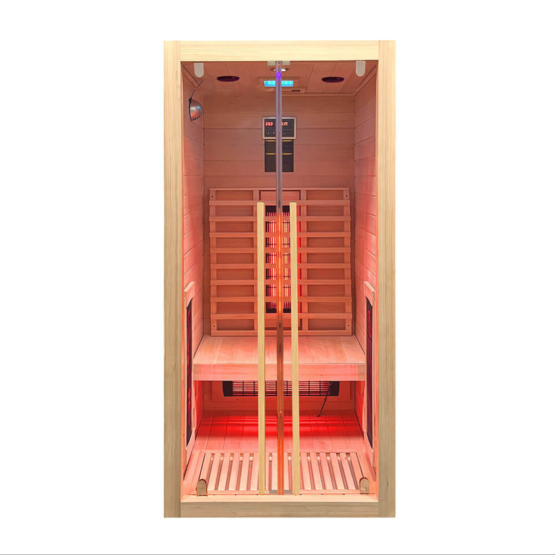 Infrarood Sauna | Full Spectrum  | Hemlock | 90x90 | Carbon vloerstraler | W78VQ