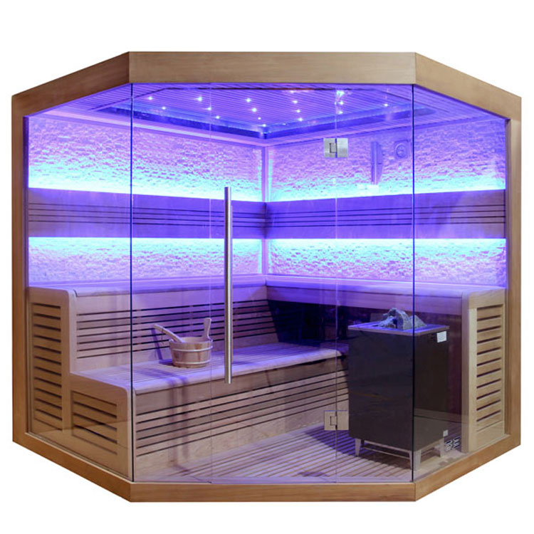 Hoofdafbeelding: Finse Sauna | Red cedar | 180x180 | 9kW EOS Cubo | R6797P
