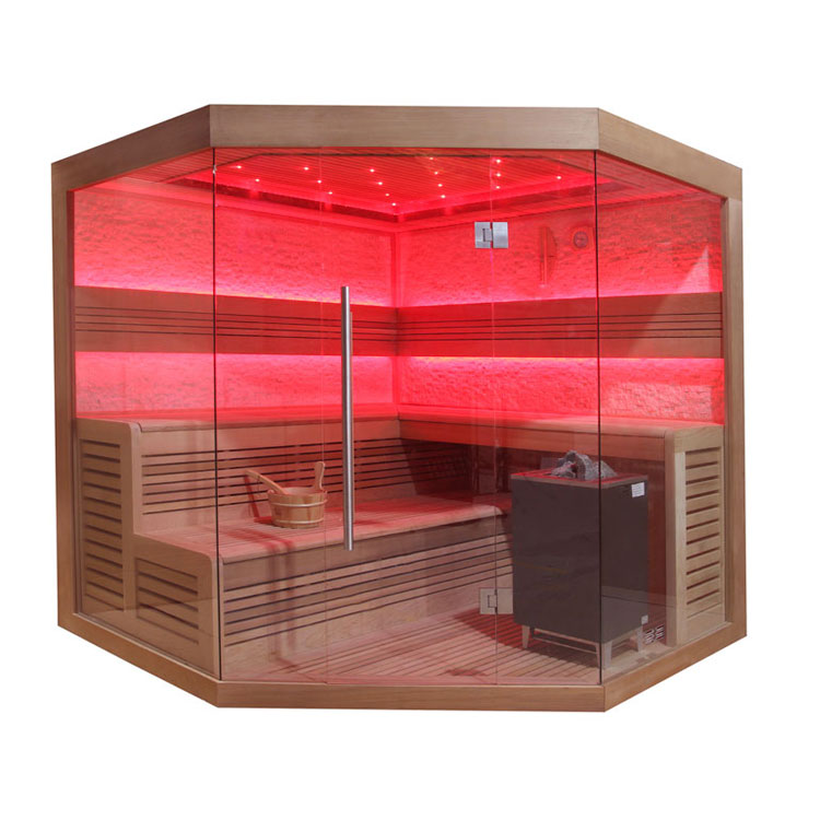 Hoofdafbeelding: Finse Sauna | Red cedar | 180x180 | 9kW EOS Bio-Max | O6797P