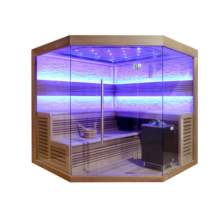 Hoofdafbeelding: Finse Sauna | Red cedar | 200x200 | 9kW EOS Cubo | R6797O