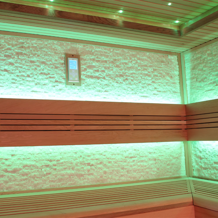 Finse Sauna | Red cedar | 200x200 | 9kW Kivi | R6797O1 galerijafbeelding 5