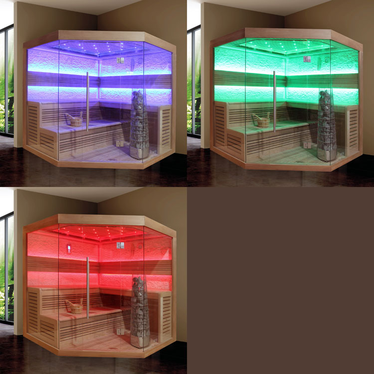Finse Sauna | Red cedar | 200x200 | 9kW Kivi | R6797O1 galerijafbeelding 8