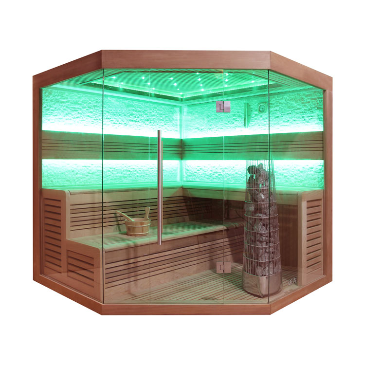 Hoofdafbeelding: Finse Sauna | Red cedar | 180x180 | 9kW Kivi | R6797P1