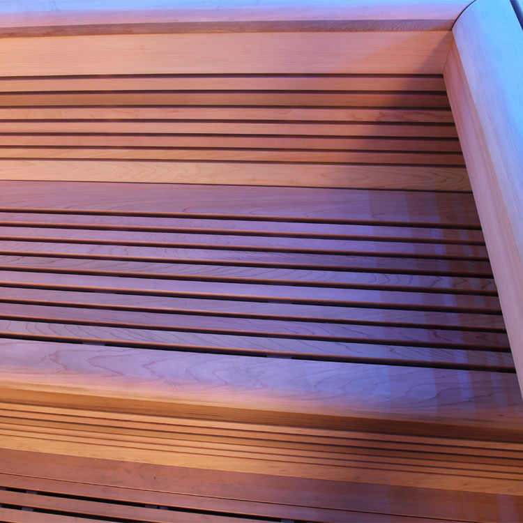 Finse Sauna | Red cedar | 180x180 | 9kW Kivi | R6797P1 galerijafbeelding 3