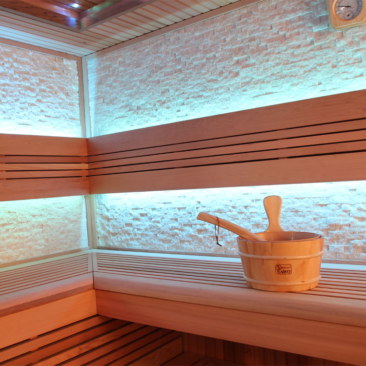 Finse Sauna | Red cedar | 220x220 | 9kW EOS Bio-Max | O6797N galerijafbeelding 1