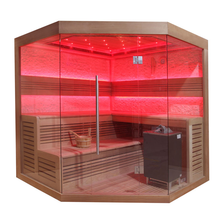 Hoofdafbeelding: Finse Sauna | Red cedar | 200x200 | 9kW EOS Bio-Max | O6797O