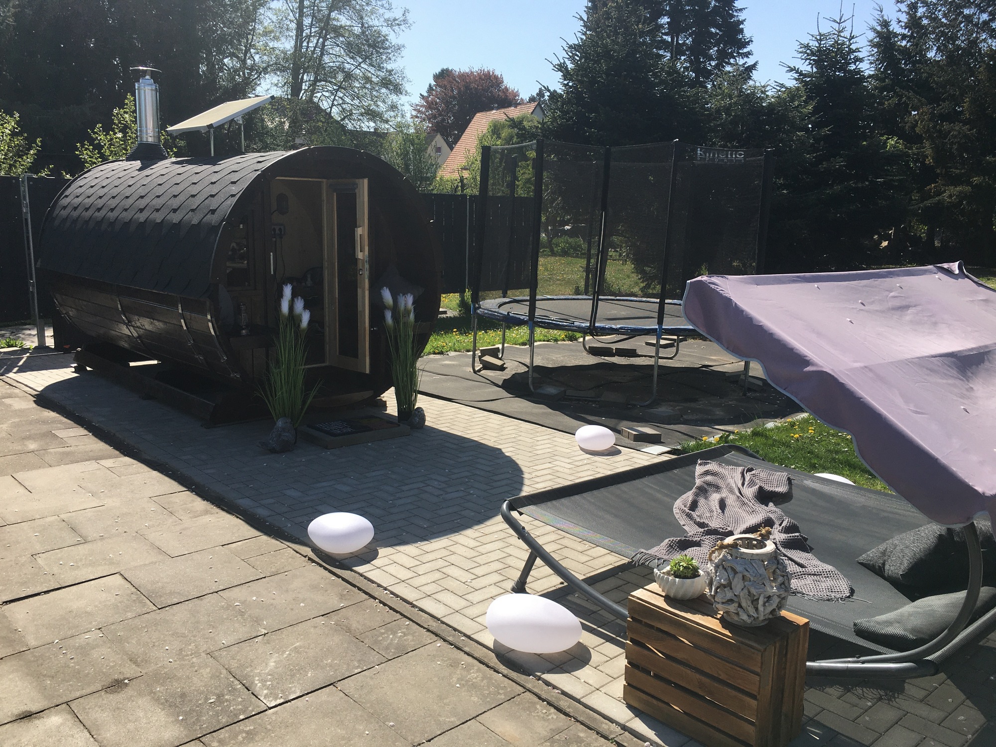 Sauna Barrel Spreewoud | Vurenhout | 204x204x400 | Zonder saunakachel | 8865585 galerijafbeelding 5