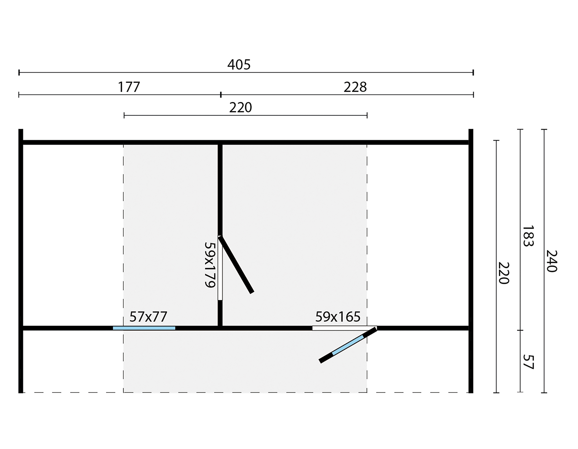 Sauna Barrel Ovalis | Vurenhout | 405x216x230 | Zonder saunakachel | 8505746 galerijafbeelding 2