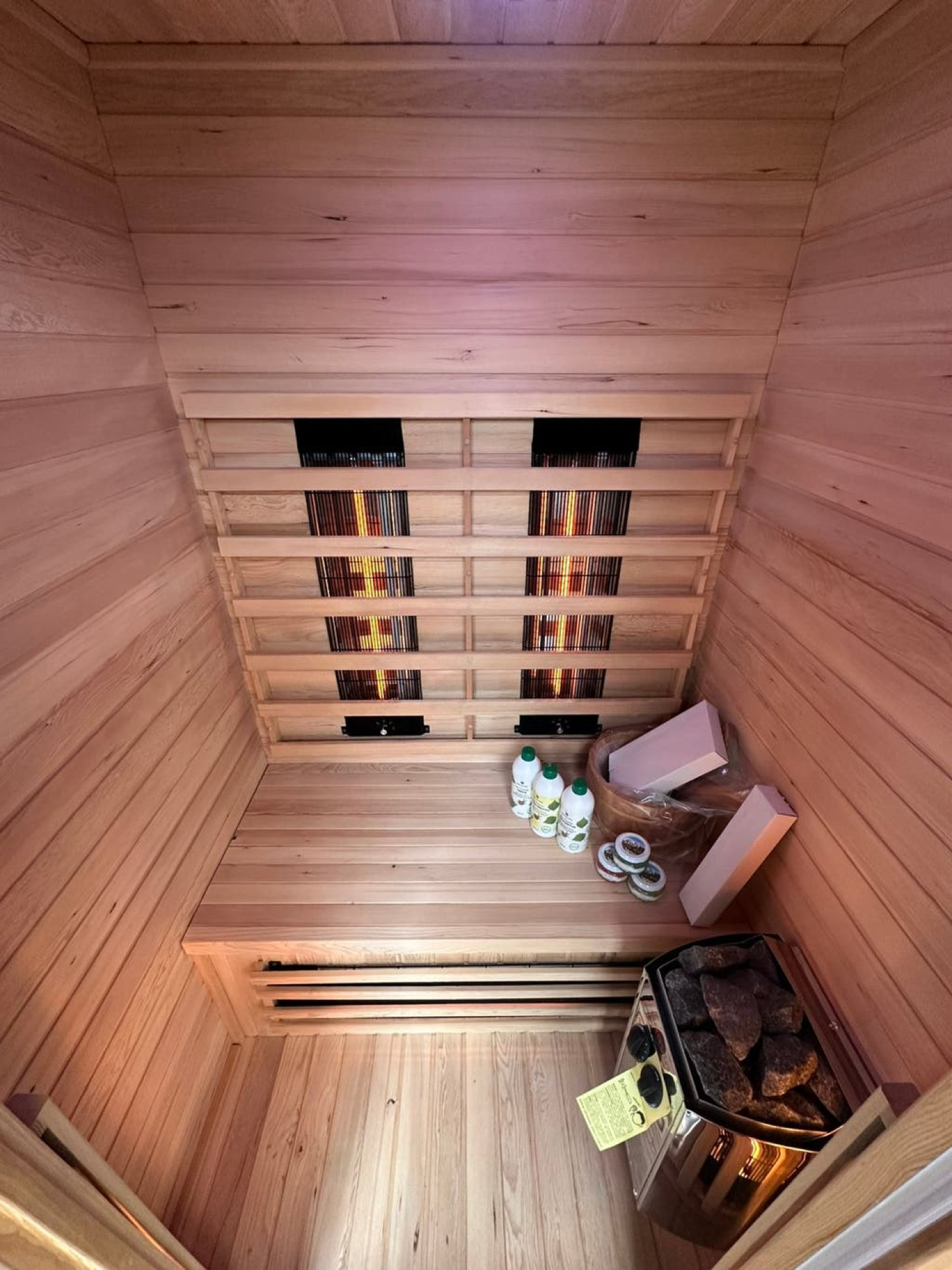 Combi Sauna | Full Spectrum | Hemlock | 120x100 | 3.5kW Vega | PWMHK galerijafbeelding 4
