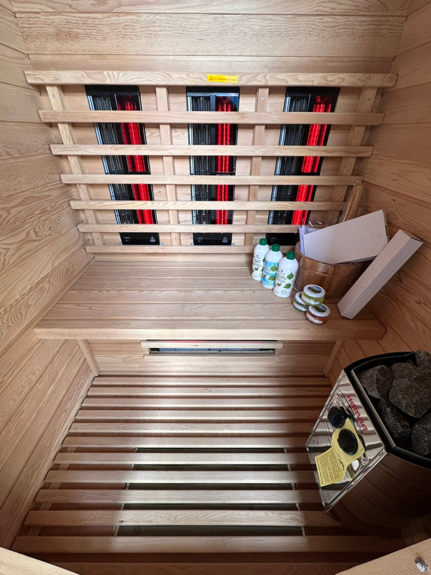 Combi Sauna | Duo Golf | Hemlock | 130 x 100 | 3,5kW Vega | DXFHH galerijafbeelding 6