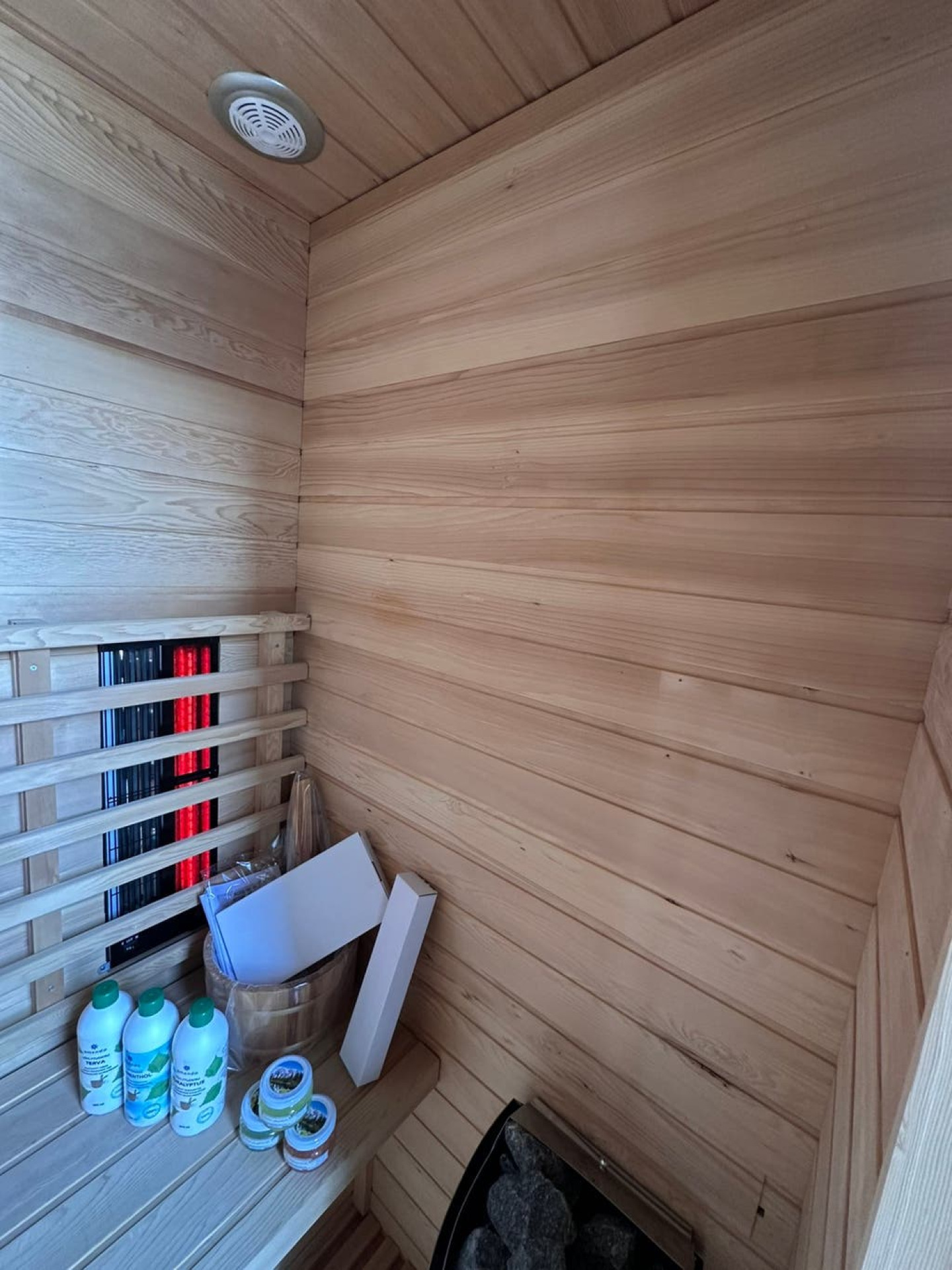 Combi Sauna | Duo Golf | Hemlock | 130 x 100 | 3,5kW Vega | DXFHH galerijafbeelding 7