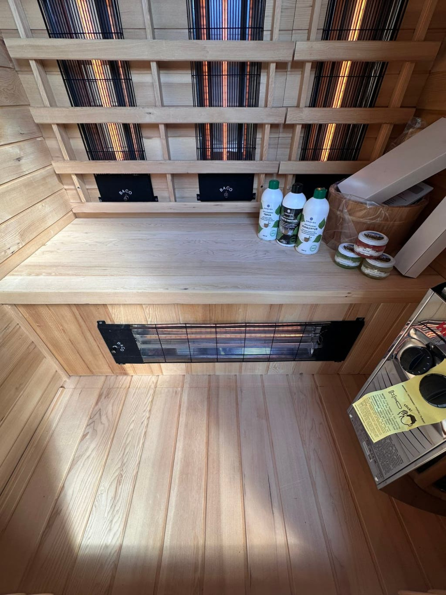Combi Sauna | Triple Golf Stralers | Hemlock | 130x110 | 3,5kW Vega | BA35W galerijafbeelding 3